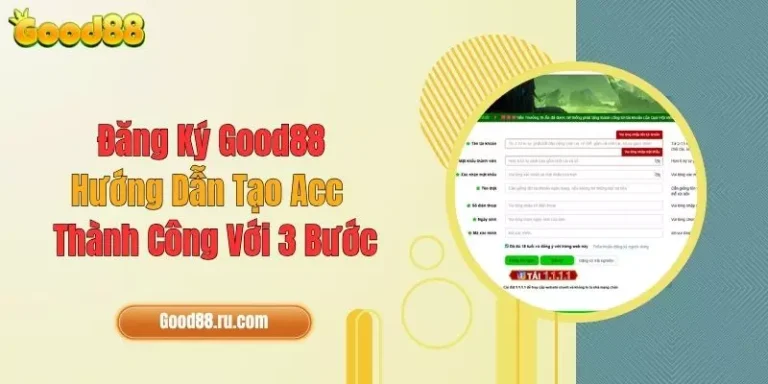 Đăng Ký Good88: Hướng Dẫn Tạo Acc Thành Công Với 3 Bước