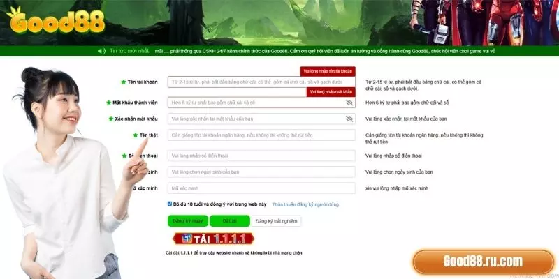 Đăng Ký Good88: Hướng Dẫn Tạo Acc Thành Công Với 3 Bước 2 Hướng dẫn các bước đăng ký Good88 dễ dàng
