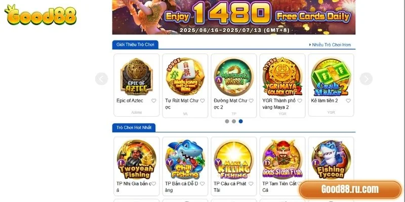 Nổ Hũ Good88 Cực Đỉnh: Chơi Là Trúng - Rút Là Có Tiền 2 Top slot game nổi bật tại Good88 được người chơi săn đón